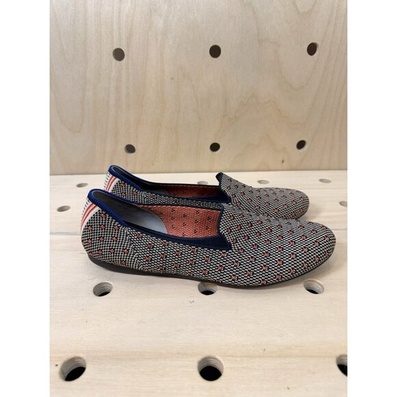 Rothy’s The Loafer Womens Size 9 Slip On Ballet Flats Shoes Retired Coral Dot - Picture 2 of 8